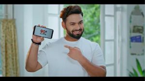 Rishabh Pant bats with 90+ My Tuition App for promoting fun and affordable learning in their new TVC
