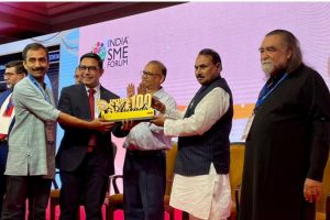 Hyderabad’s Home Grown Sigachi honoured by Shri Bhanu Pratap Singh Verma, Minister of State for MSME, Govt of India
