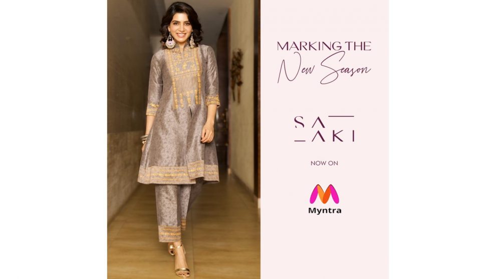 Myntra adds Fashion Icon, Samantha's fashion brand, ‘Saaki’ to its unmatched portfolio of celebrity-owned brands