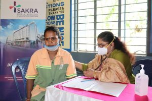 Sakra World Hospital celebrates Mother’s Day with Pourakarmikas by organizing free health checkups and screening