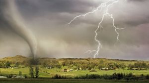 A tornado wreaks damage in Kansas, United States