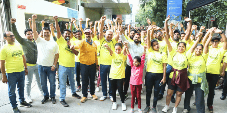 HCG Cancer Care Sarcoma Strong 5K Walkathon Bengaluru crowd of 1500 participants