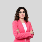 Dr Vritika Agrawal at the launch of DermaCute clinic in Andheri West, Mumbai, welcoming guests to the new dermatology and aesthetic centre