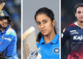 Jemimah Rodrigues playing a high-pressure knock in 2025 World Cup semifinal against Australia with focused expression in packed stadium