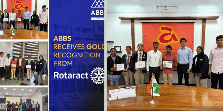 Gold Recognition from Rotaract District 3192 Marks Early Milestone for Acharya Bangalore B School Club
