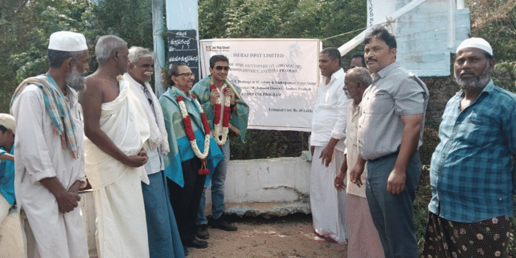 Jai Raj Ispat Limited backs water storage and sanitation upgrade in Guttapadu village