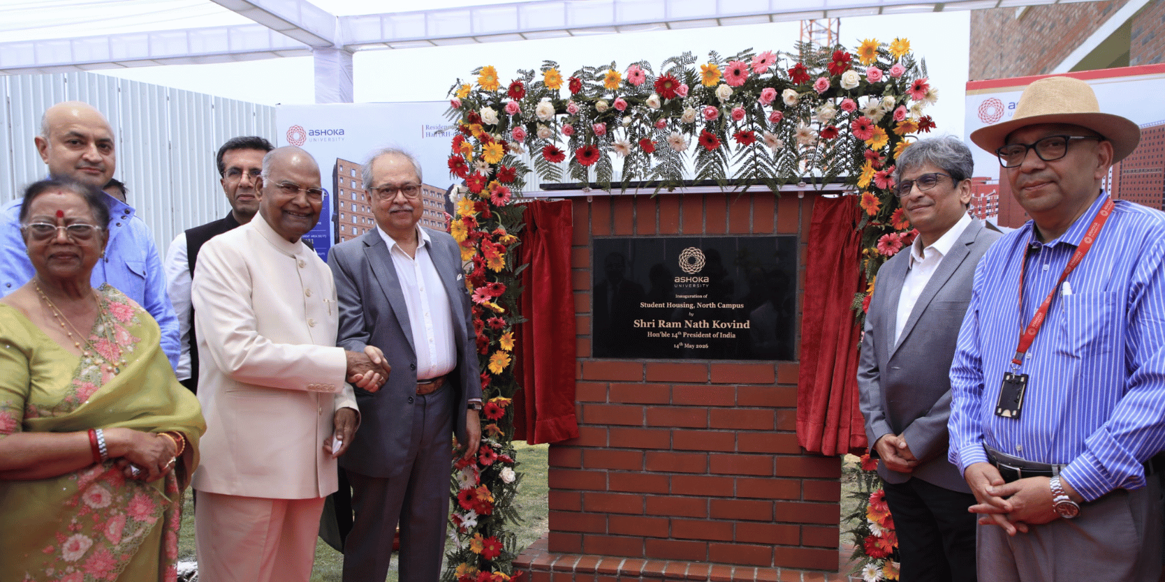 Ashoka University hosts Ram Nath Kovind for new student housing opening