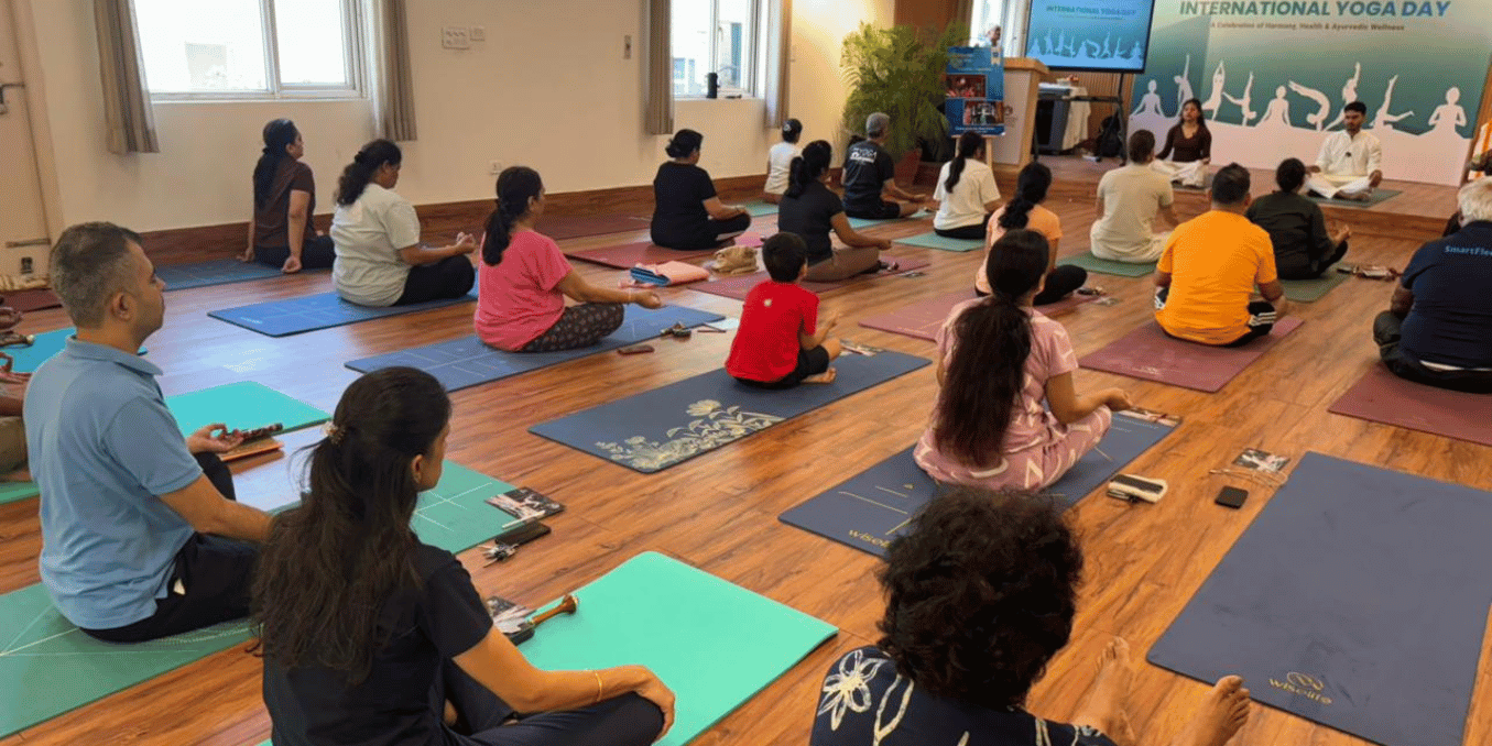 Preventive Health Takes Centre Stage as Maharishi Ayurveda Hospital and Wiselife Mark Yoga Day