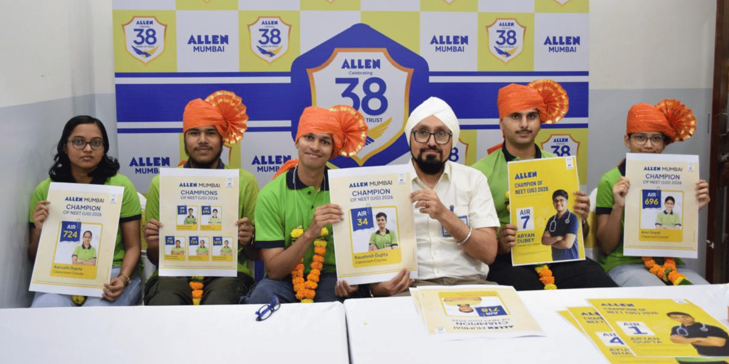 Allen Mumbai Student Raushmit Gupta Secures AIR 34 in NEET UG 2026