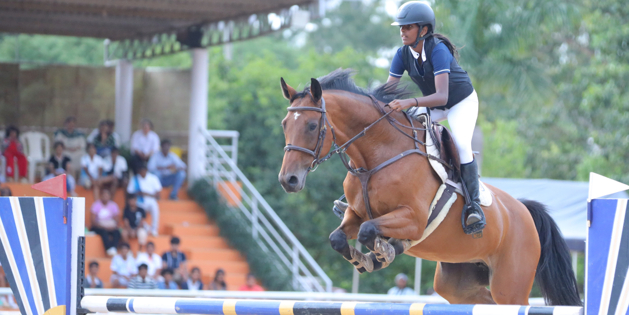 Aradhana Anand Tops 135 cm Show Jumping at Equestrian Premier League Bengaluru Leg