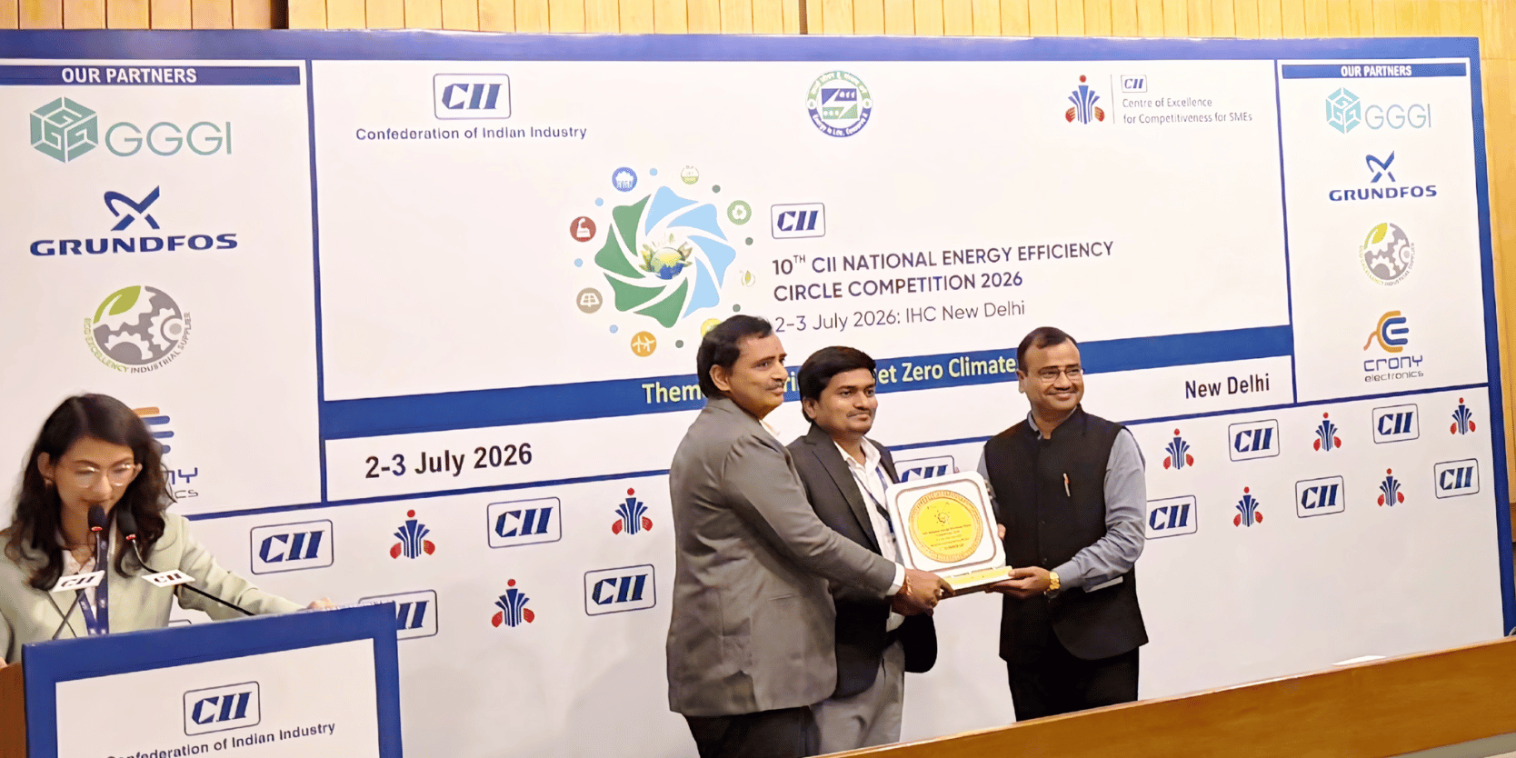 KLEF Wins CII National First Runner-Up Award for Excellence in Renewable Energy
