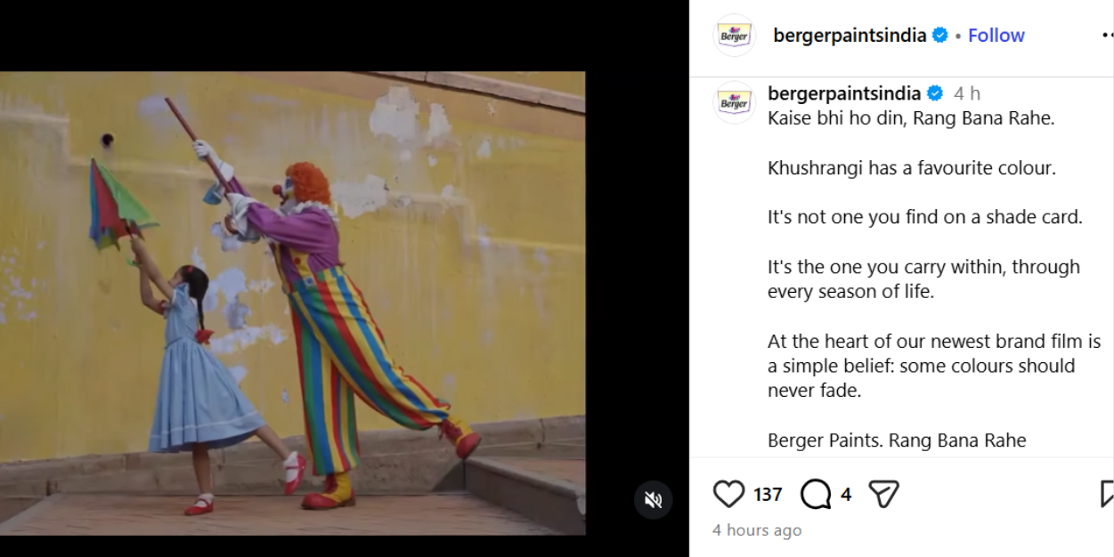 Berger Paints launches 'Rang Bana Rahe' campaign with a renewed brand identity