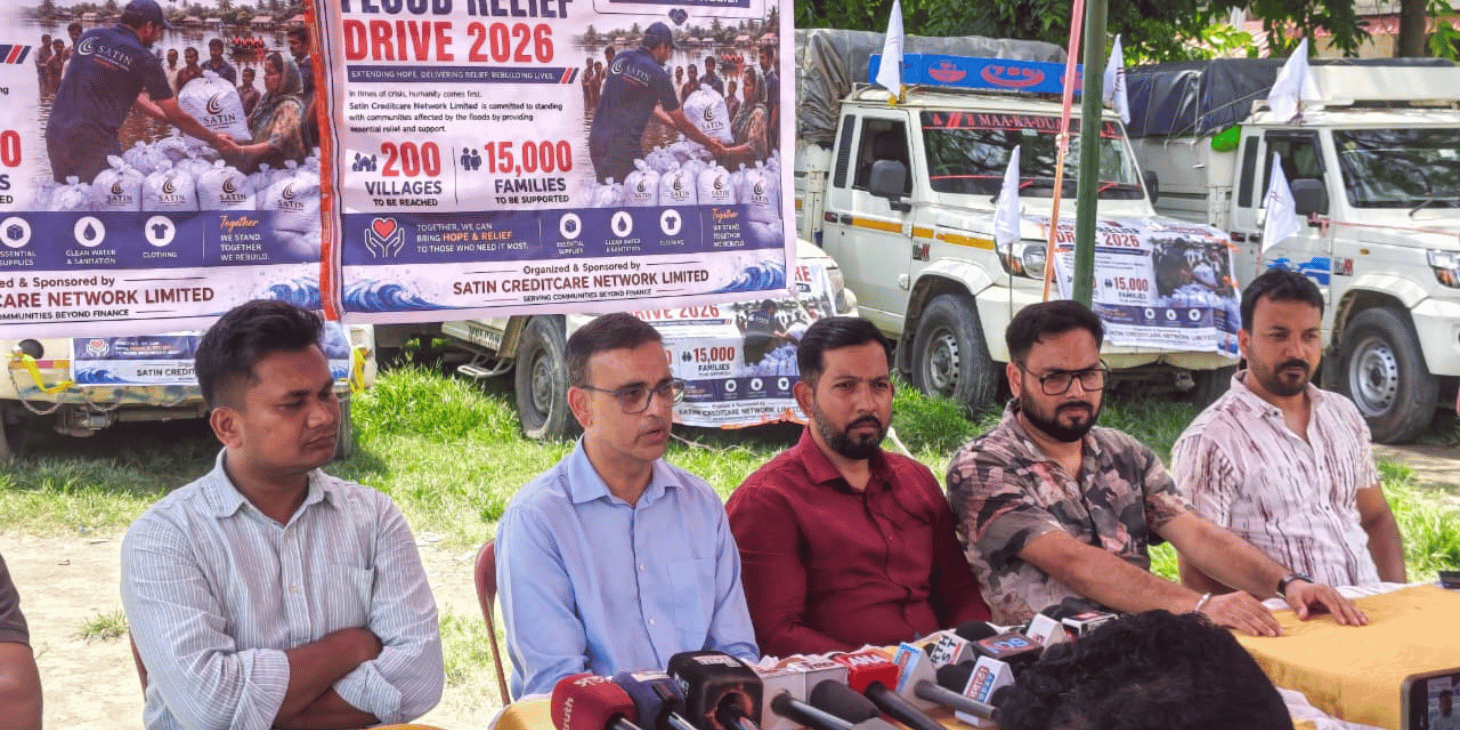 ₹1 Crore Satin Creditcare Flood Relief Drive to Reach 15,000 Assam Families Across 200 Villages