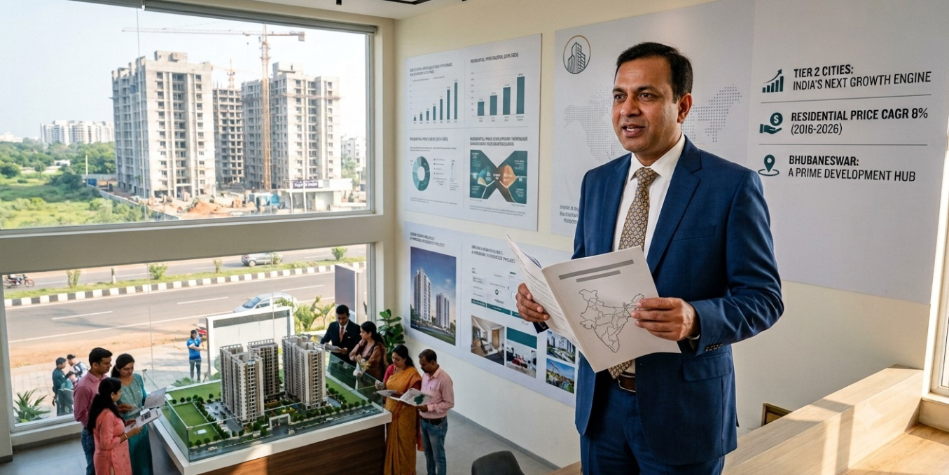 Bhubaneswar Property Prices Reach ₹8,550 per Sq Ft as Oriom Group Highlights Emerging City Growth