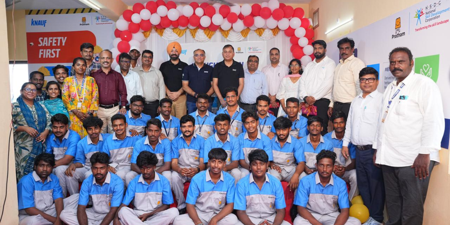 Construction Skills Training Expands as Knauf India and Pratham Open Vijayawada Academy