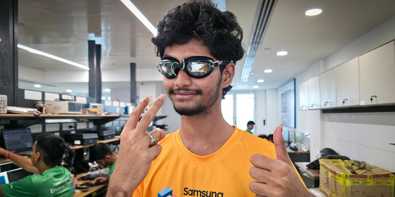 Smart Swimming Goggles by Chittoor Student Reach Samsung Solve for Tomorrow Top 20